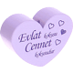 Motivperle Herz - "Evlat kokusu Cennet kokusudur" (Türkisch) : flieder